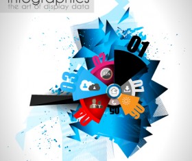 Creative timework infographic set 10 vector