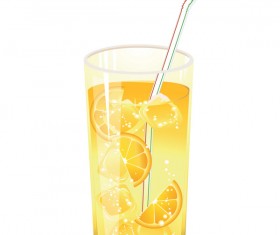 Delicious Lemon juice vector