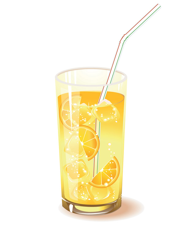 Delicious Lemon juice vector
