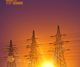 Discovery and science background design vector 01