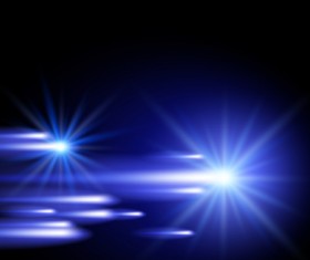 Dynamic light with shiny stars vector background 01