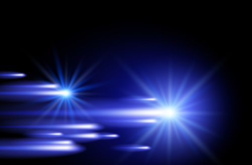 Dynamic light with shiny stars vector background 01