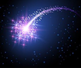 Dynamic light with shiny stars vector background 02