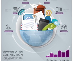 Earth infographics elements vector 05