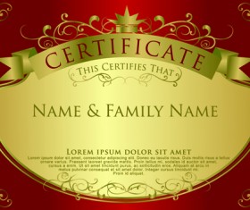Elegant certificate template vector design 10
