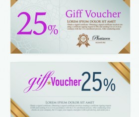 Excellent voucher template vector design 02