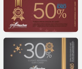 Excellent voucher template vector design 05