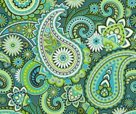 Floral paisley pattern seamless vector 01