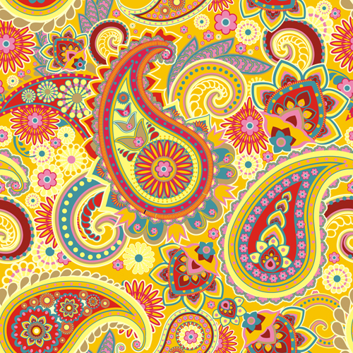 Floral paisley pattern seamless vector 05 free download