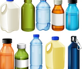 Food packing elements vector graphics 03