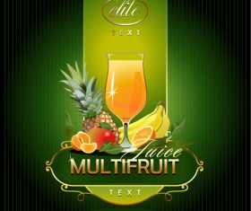 Fruit drinks backgrounds creative vector 04