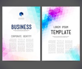 Geometric shapes business cover templates graphics 02