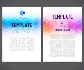 Geometric shapes business cover templates graphics 04