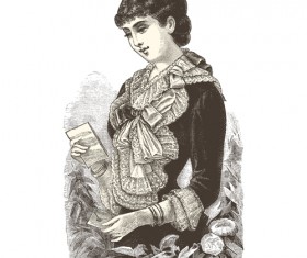 Hand drawn people elements retro vector 10