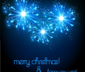 Holiday multicolor firework background vector 02