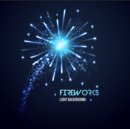 Holiday multicolor firework background vector 05