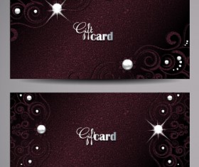 Luxury gift card vectors graphics