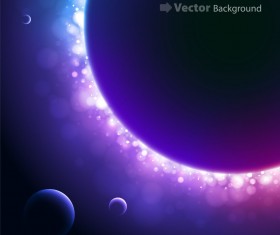 Magic universe space vector background 05