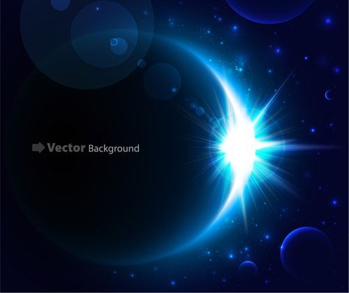 Magic universe space vector background 06