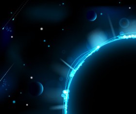 Magic universe space vector background 07