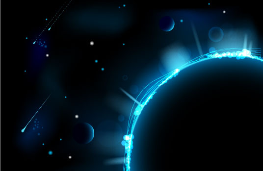 Magic universe space vector background 07