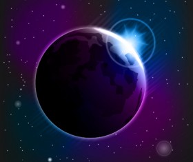 Magic universe space vector background 08