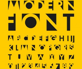 Number and alphabet creative design vectors 03