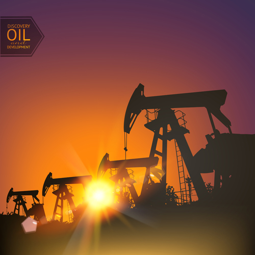 Oil and development background vector 01