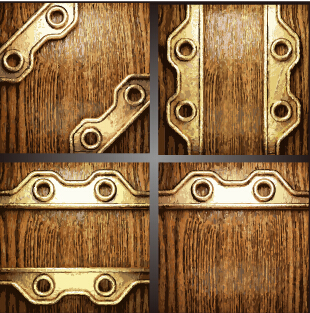 Old metal and wood vector background 02