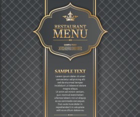 Ornate restaurant menu background art 01