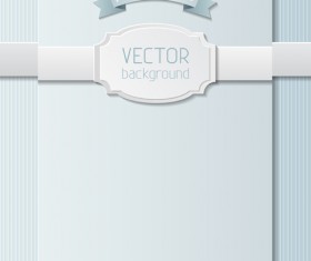 Paper ribbon with labels background vector 04