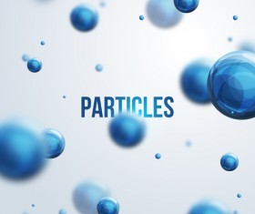 Particle tech background design vector 01