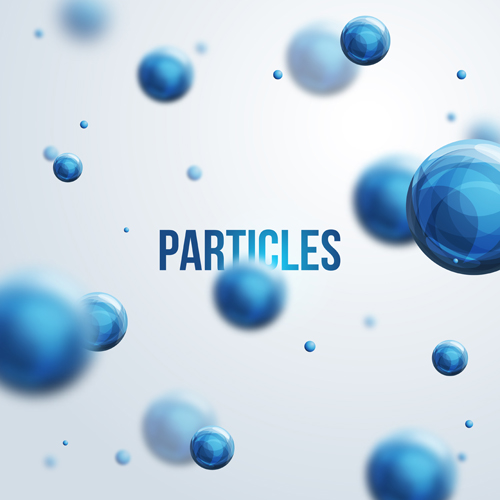 Particle tech background design vector 01