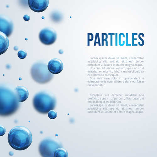 Particle tech background design vector 02