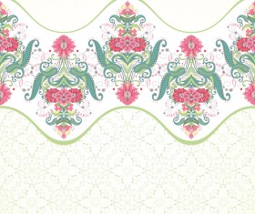 Pink floral with beautiful background vector 01