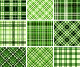 Plaid fabric patterns seamless vector 16