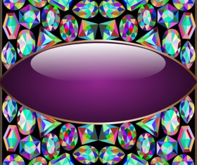 Precious stones and diamonds shiny background