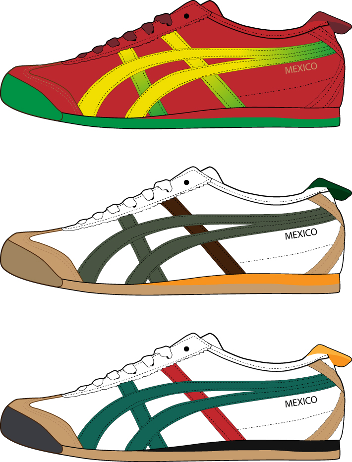 Realistic sports shoes vector design 01
