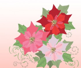 Retro background with flowers art vector