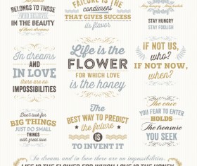 Retro elements ornaments and labels creative vector 04