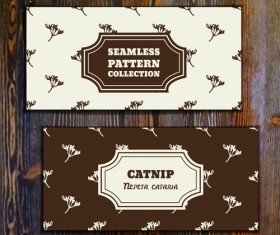 Retro wooden background with banner vector 03