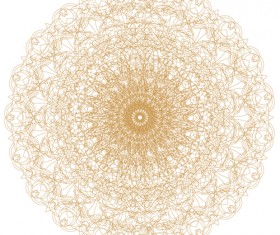 Round lace ornaments background art vector 05
