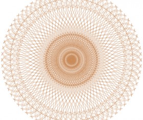 Round lace ornaments background art vector 07