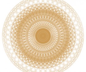 Round lace ornaments background art vector 08