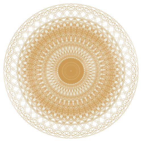 Round lace ornaments background art vector 08