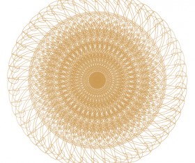 Round lace ornaments background art vector 10