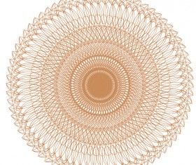 Round lace ornaments background art vector 11