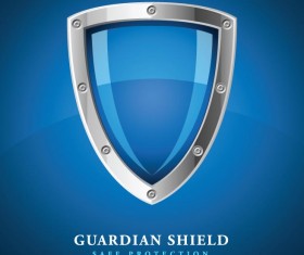 Security protect shield background vector 01