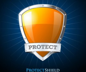 Security protect shield background vector 02