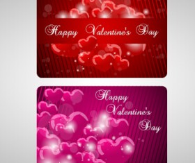 Shiny valentines day gift cards set 07